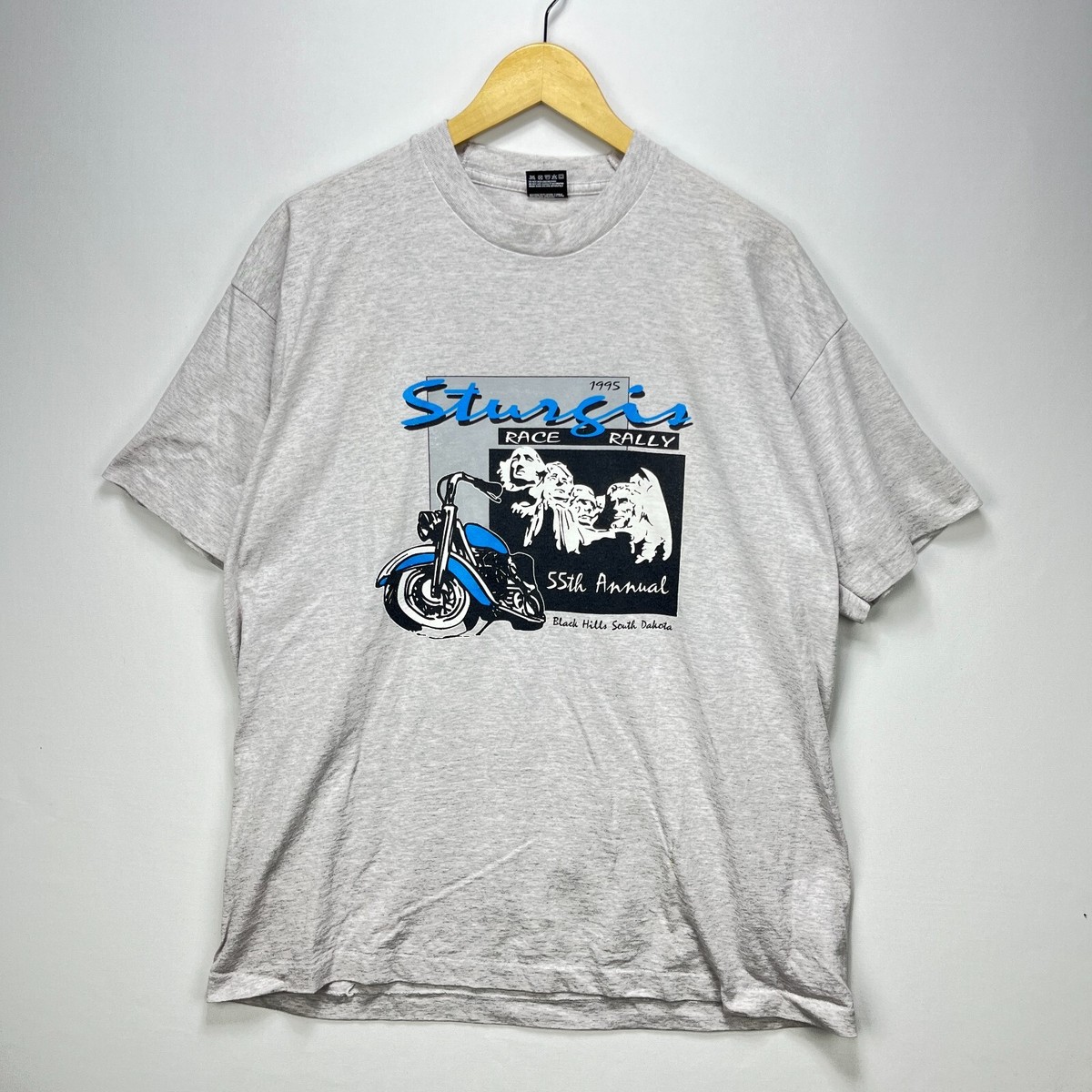 Vintage 90s Sturgis Harley 1995 Ralley T Shirt XL Black Vintage 90s Sturgis Harley 1995 Ralley T Shirt XL Black