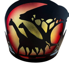 Party Lite Savannah Sunrise Sunset Giraffe Tealight Wall Sconce Candle Holder