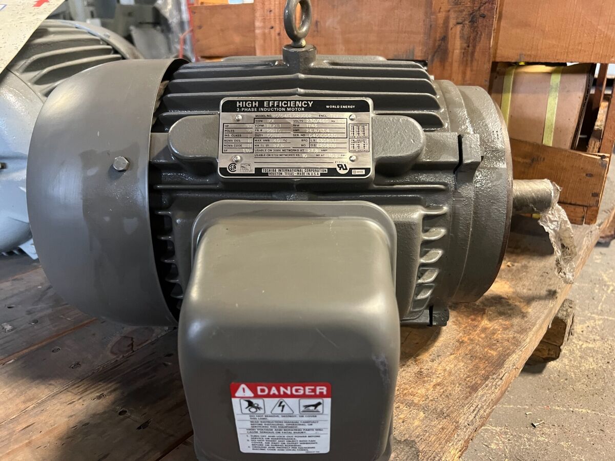 👀NEW TOSHIBA 10 HP HIGH EFFICIENCY INDUCTION MOTOR 1745 RPM 👀NEW TOSHIBA 10 HP HIGH EFFICIENCY INDUCTION MOTOR 1745 RPM
