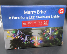 Merry Brite 8 Function LED Starburst Lights Multi Color Twinkle Christmas