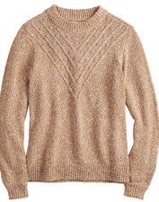 NWT Women's Sonoma Good For Life Stitch-Detail Sweater, Multiple Sizes  Colors.