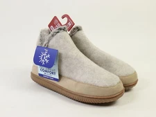 Dearfoams Dluxe Women's Dolly Felted Bootie Slippers Taupe - Multiple Sizes