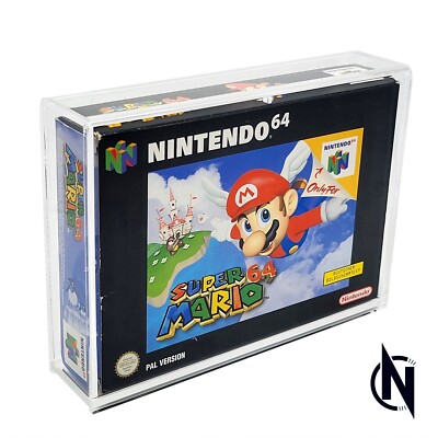Acryl Case für Nintendo 64 & SNES Spiele | UV Schutz N64 mit Schiebeverschluss