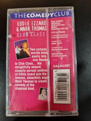 Eddie Izzard & Mark Thomas - Live At Club Class - CASSETTE - RARE - 1996 - Picture 2 of 10