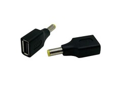 USB to DC Adapter 2.0 USB-A Female to DC 5.5 x 1.7mm Male Power Adapter 2-Pack