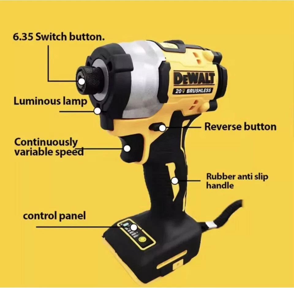 DEWALT DCF850 18V - 20V Impact Driver (Body Only) - Image 2 of 4