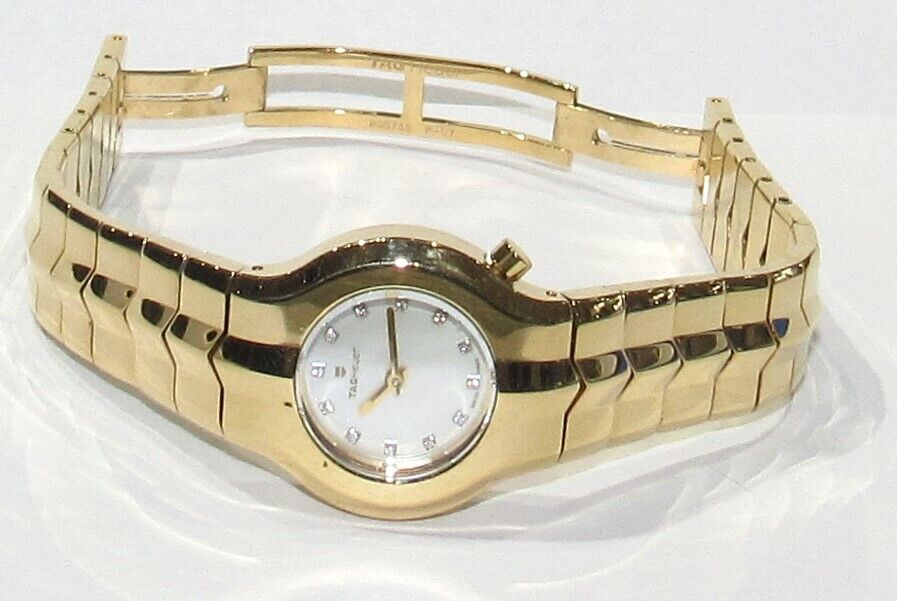 LADIES TAG HEUER 18K ALTER EGO MOP DIAMOND DIAL ESTATE CLEARANCE CLOSEOUT SALE 