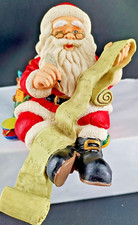 Christmas Collection Shelf Sitter Santa Checking His List Figurine Original Box