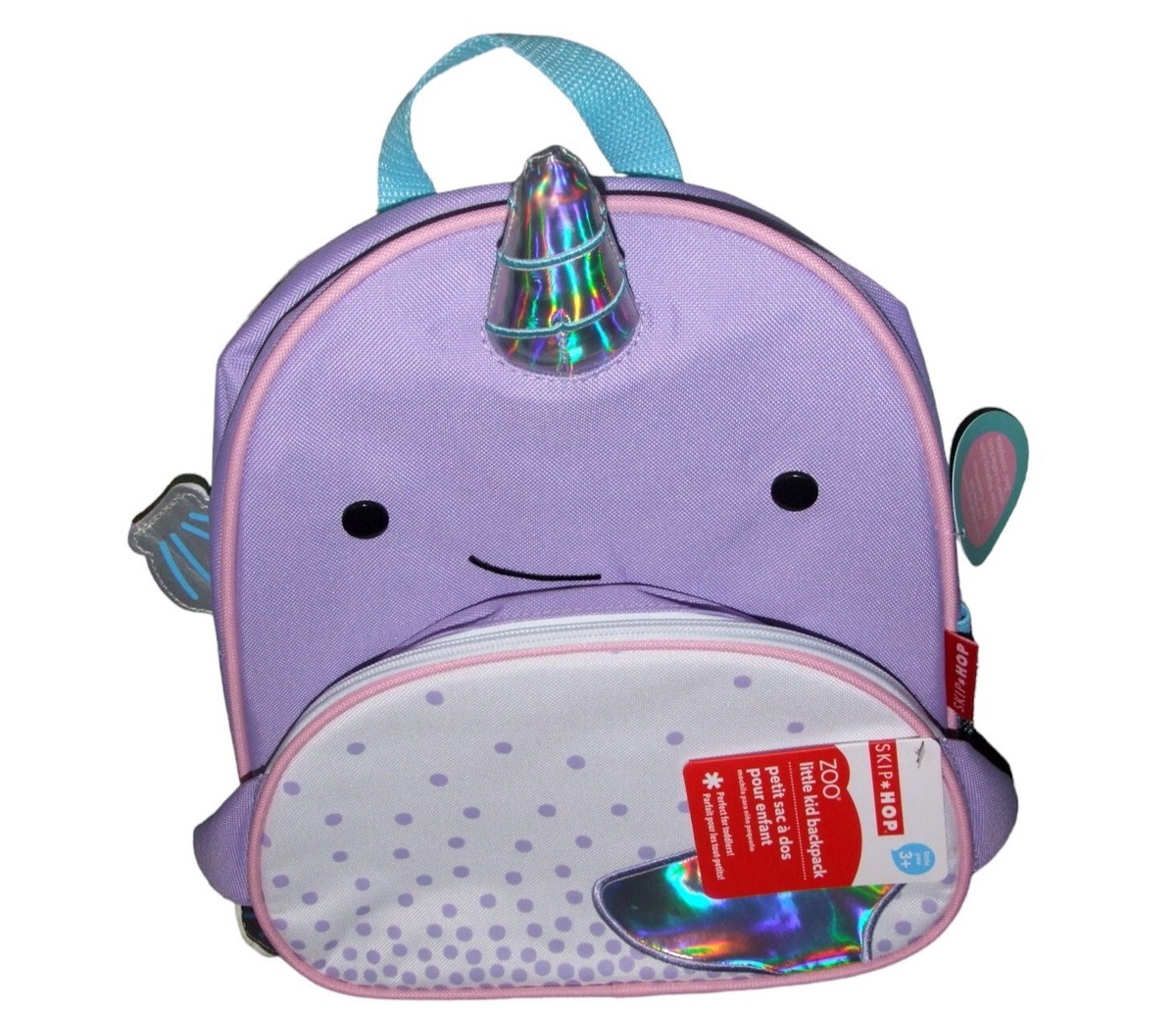 Skip Hop Zoo Collection Narwhal Toddler Backpack Brand New