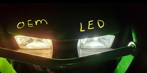 2 Super LED Headlight H4 Bulbs Lights for Ski-Doo Renegade 2010-2018 Bulb light - Picture 3 of 10
