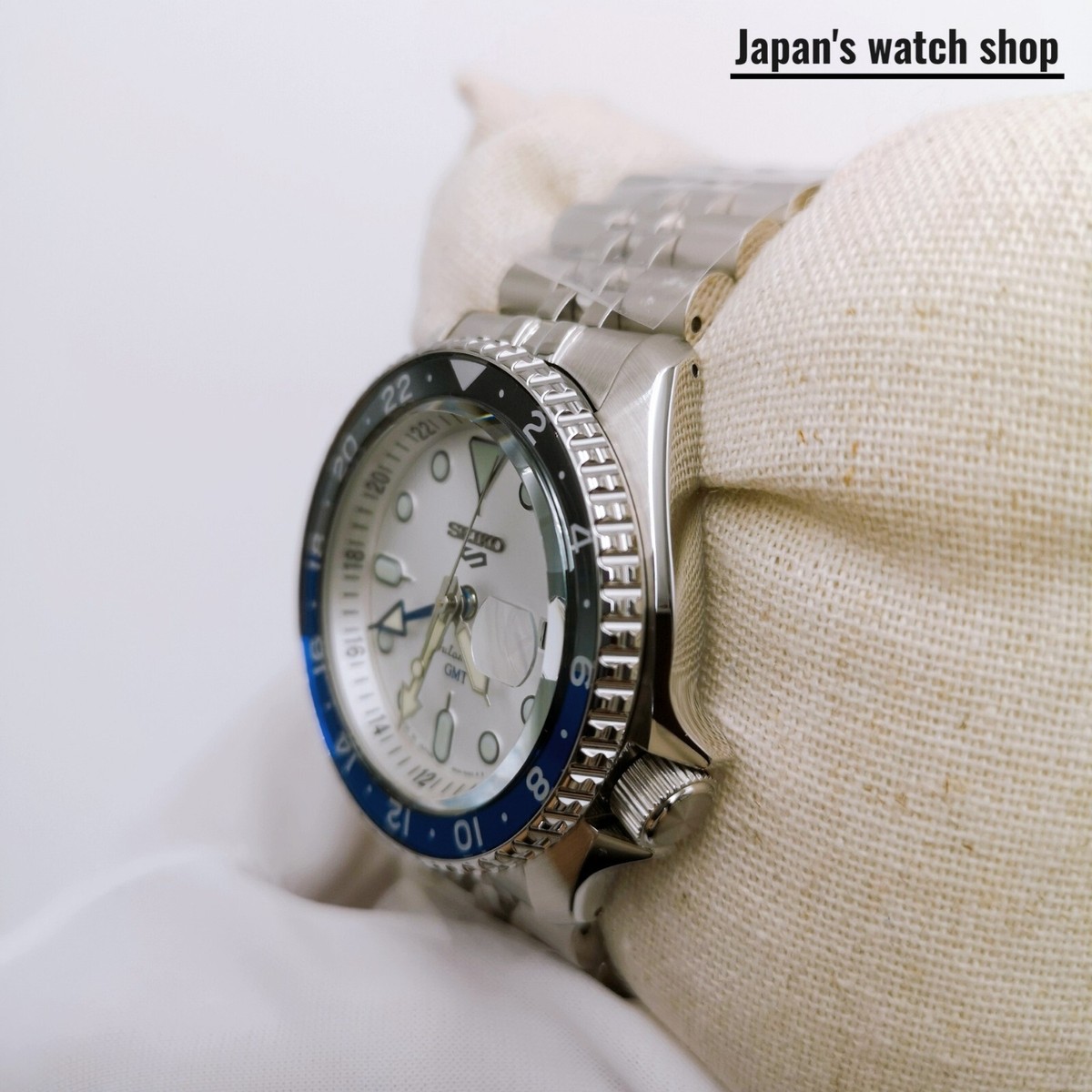 SEIKO 5 Sports SBSC017 White SKX Sports Style GMT Men's SEIKO 5 Sports SBSC017 White SKX Sports Style GMT Men's
