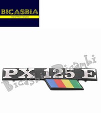 1242 - TARGHETTA COFANO COFANI MOTORE PX125E VESPA PX 125 ARCOBALENO