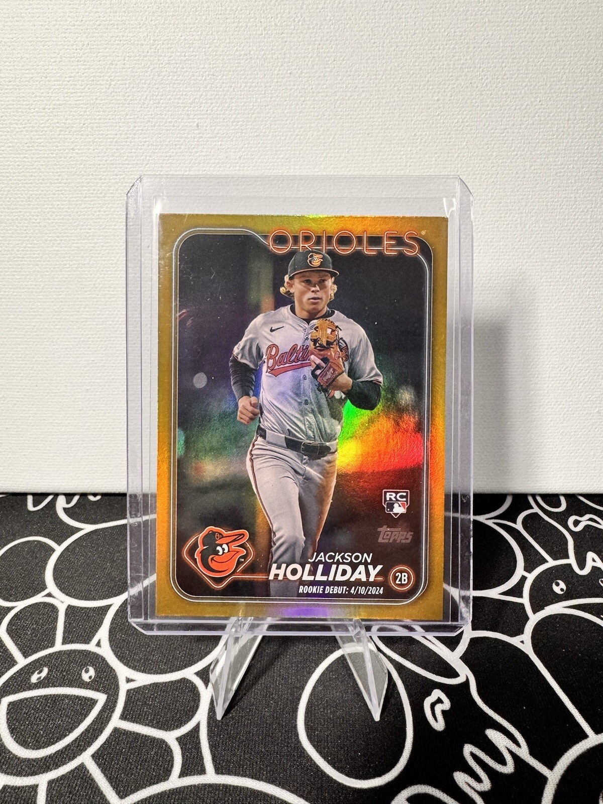 Jackson Holliday 2024 TOPPS UPDATE SERIES ROOKIE DEBUT GOLD FOIL #US97 ORIOLES
