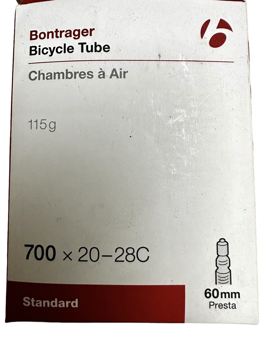 Bontrager Standard Presta Valve Bicycle Tube 60mm Valve Length 700