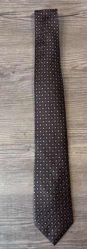 Cravatta 63 pollici Nordstrom tessuto 100% seta marrone cravatta