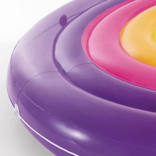 Intex Rainbow Fiesta Island Pool Float 201 x 24cm XL Inflatable Water Lounge - Picture 12 of 13