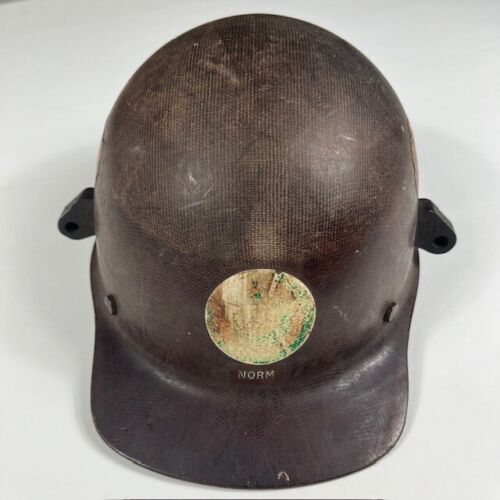 Vintage Oliver Iron Mining Division Helmet MSA Helmet and Liner US Steel - Afbeelding 1 van 7