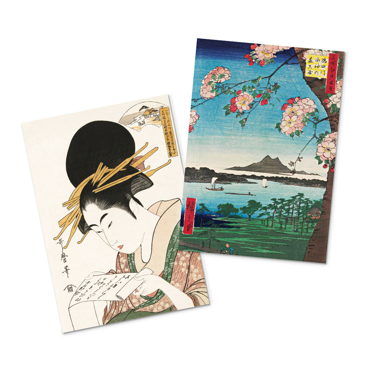 Japanese Ukiyo-e Art Greeting Card Christmas Xmas New Year 