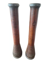 Vtg Wooden Textile Mill Spindle Spool Bobbin Rustic Beehive Industrial