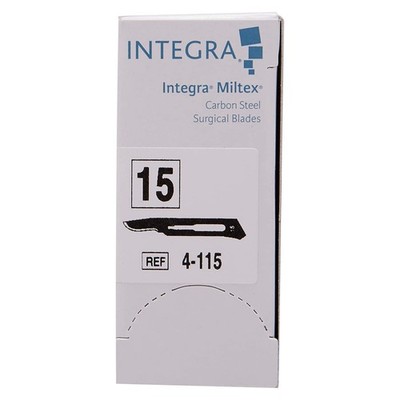INTEGRA MILTEX 4-110 #10 CARBON STEEL Blades 100/BX Sterile Exp 03/29