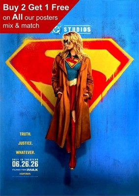 Supergirl 2026 Film Teaser Poster A5 A4 A3 A2 A1