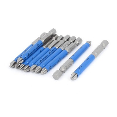 10Stk S2 Stahl Magnetisch PH2 Kreuzschlitz Schraubendreher Einsatz 65mm Länge