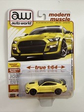 AW AUTO WORLD 2024 R5A 2021 MUSTANG SHELBY GT500 CARBON TRACK PACK YELLOW HTF