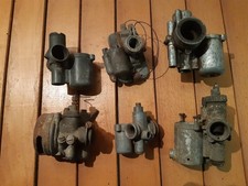 LOTTO DI 6 CARBURATORI DELL'ORTO BING AMAL MIKUNI PER MOTO E CICLOMOTORI D'EPOCA