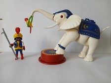 PLAYMOBIL ZIRKUS - ELEFANT u. DOMPTEUR 3809 mit PODEST u. FUSSFESSEL!