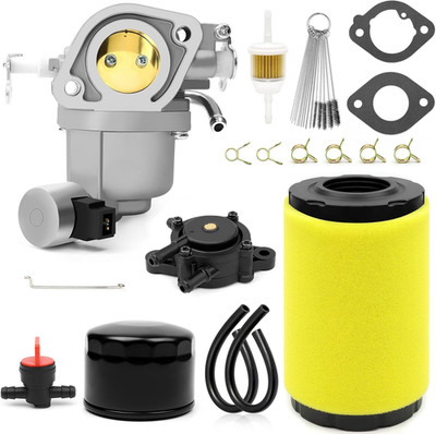 Carburetor Air Filter Fuel Pump Oil Filter for John Deere Z255 Z315E Z335E Z335M