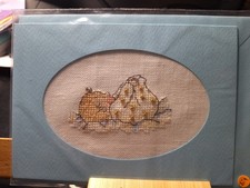 gestickte hellblaue Passepartout-Karte: Baby ...