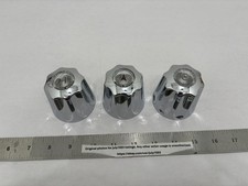 3 NEW Danco Handles for SHORT Stem Gerber Replace - CHROME cosmetic - READ