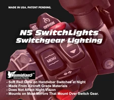 NEW! Motorcycle Handlebar Switch Lighting - Fits Most Motorcycles