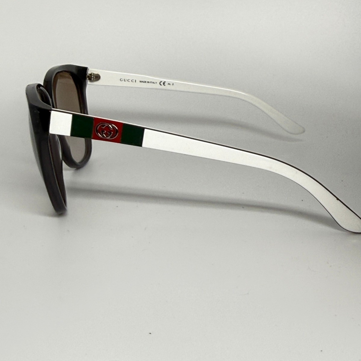 Gucci GG 3539/S 5FB81 Sunglasses Black White Web Stripe 62  display picture 1