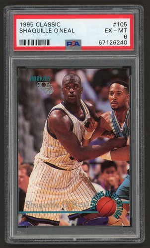 1995 Classic Rookies Shaquille O'Neal #105 card