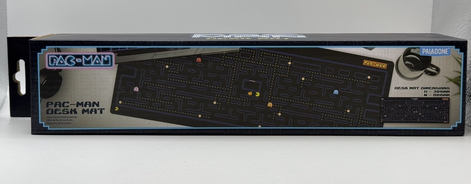 Pac Man Desk Mat XL Mauspad Büro Gaming Retro Spiel 80er Schreibtischunterlage