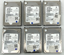 Lot of 6 Toshiba IBM 1.2TB 10500 RPM 12Gb/s SAS 2.5" HDD | AL15SEB12EQ, 18R1085