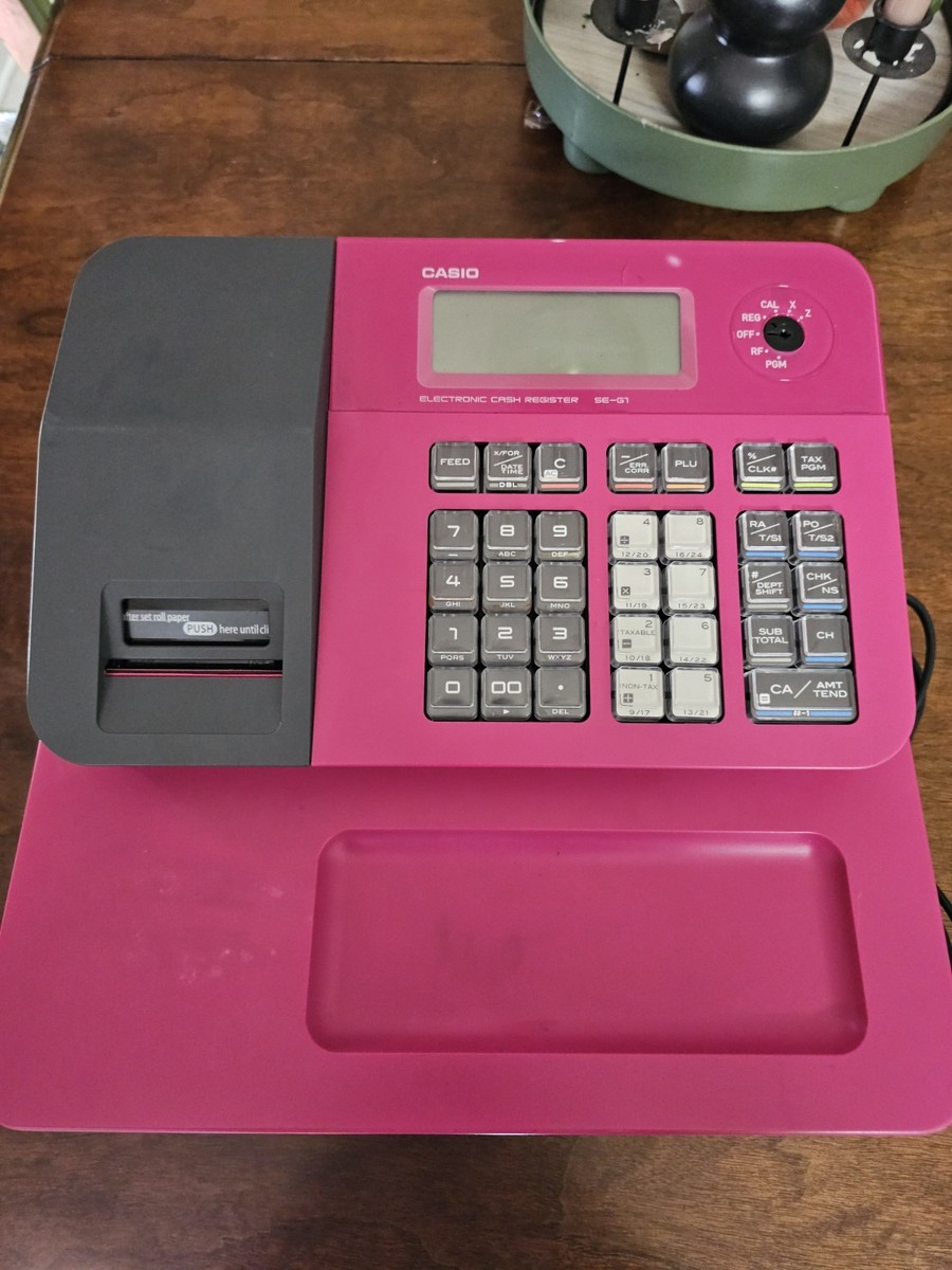CASIO キャッシュレジスター SE-G1 Casio SEG1 Single-tape Thermal Cash Register | OfficeSupply.com
