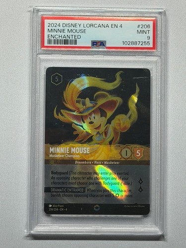 Minnie Mouse - Musketeer Champion graded PSA 9 for sale on eBay