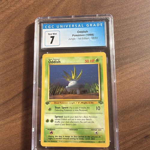 Oddish (1st Edition) graded PSA 7 for sale on eBay