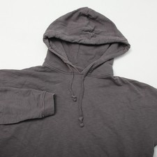 ALLSAINTS Men's Vertigo Hoodie Small S Dark Gray Pullover Side Zip MF978H Cotton