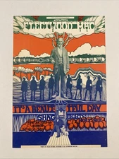 Fleetwood Mac Fillmore Era Concert Handbill 1969 Psychedelic Fresno CA