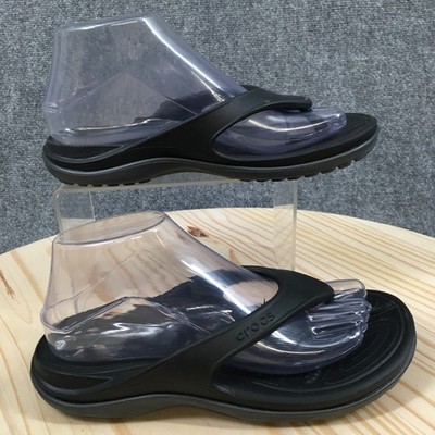 Crocs Sandals Mens 6 Womens 8 Kadee II Casual Comfort Slip On Flip Flops Black