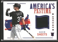 2022 Panini Chronicles #APS-GS Gavin Sheets America's Pastime Swatches Red