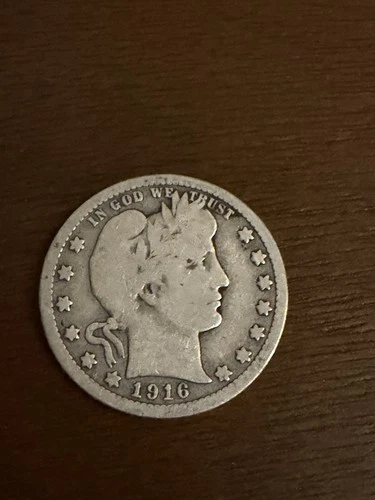 1916 D Barber Quarter G/VG