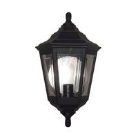 Wandleuchte Schwarz IP44 Rustikal Wetterfest Crawley AußEn Lampe Haus Hof