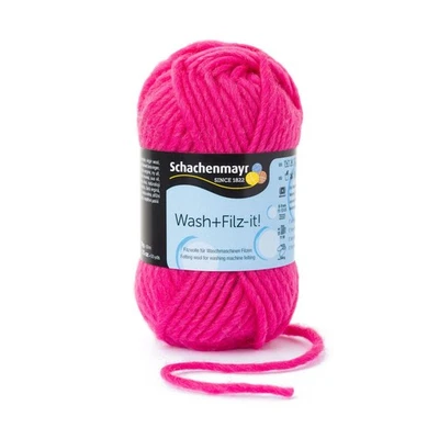 WASH+FILZ-IT! von Schachenmayr - PINK (00011) - 50 g / ca. 50 m Wolle - Bild 1 von 4