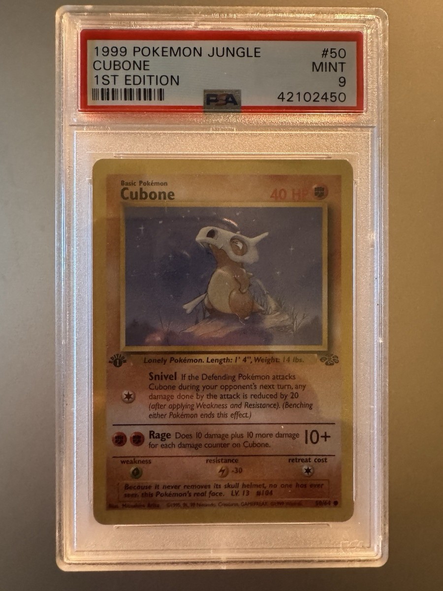 1999 cubone pokemon card value Pokmon Collectible Card - Base Set 2 Cubone - 1 Card
