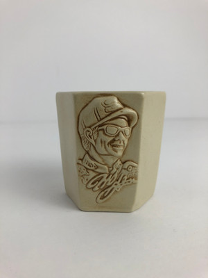 Jeff Gordon #24 NASCAR Embossed Ceramic Shot Glass Toothpick Candle Holder 1997