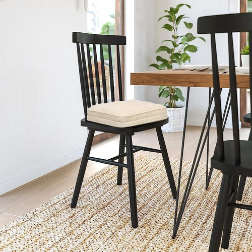 Chair Cushions Set of 4,Tufted Shredded Memory Foam Chair Pads, Non-Slip Seat... - Picture 6 of 7